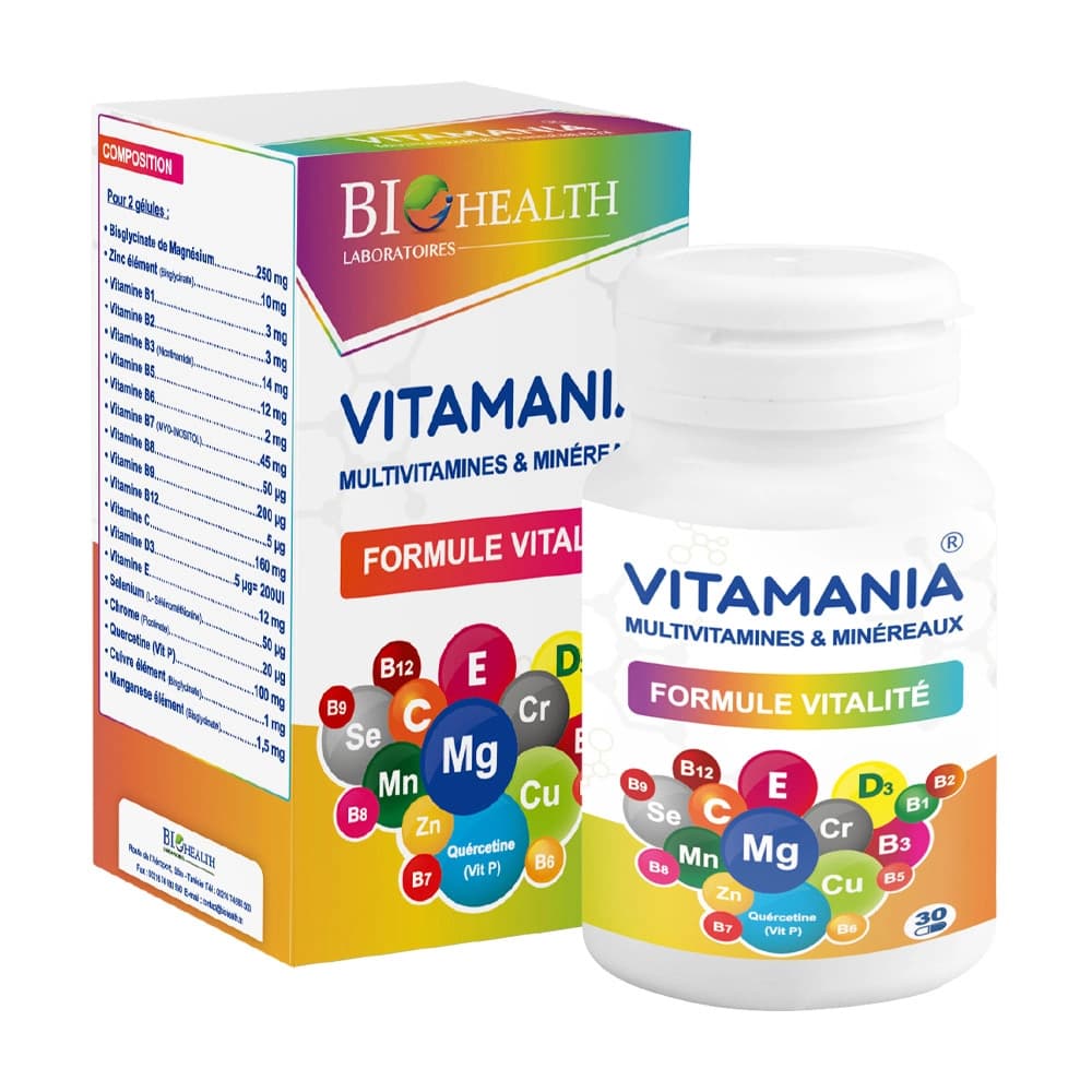 BIOHEALTH VITA MANIA 30 GÉLULES