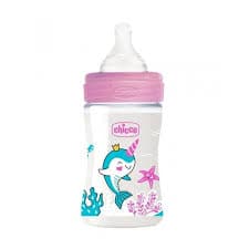 CHICCO BIBERON EN PLASTIQUE FILLE +0MOIS 150ML