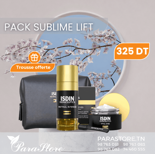 ISDIN PACK SUBLIME LIFT ISDINCEUTICS RETINAL INTENSE+ ISDINCEUTICS VITAL EYES + TROUSSE OFFERTE
