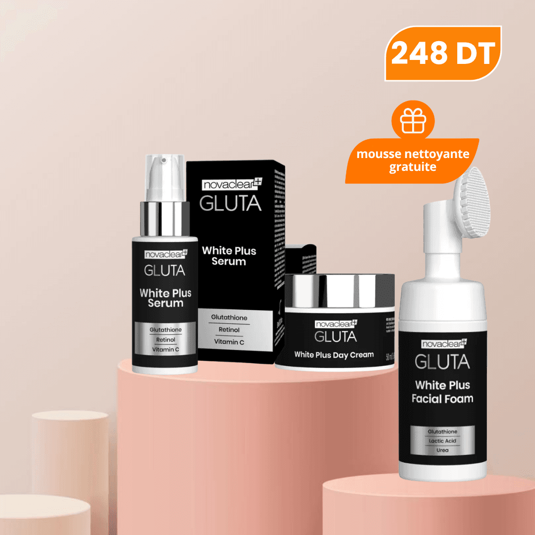 PACK NOVACLEAR GLUTA SERUM + CRÈME JOUR + MOUSSE NETTOYANTE OFFERTE