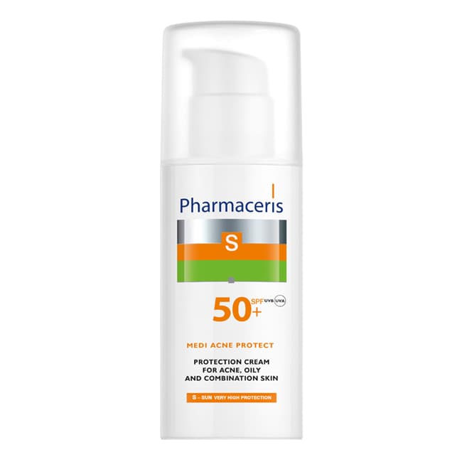 PHARMACERIS S MEDI ACNE PROTECT SPF 50+ PEAU ACNEIQUE MIXTE ET GRASSE