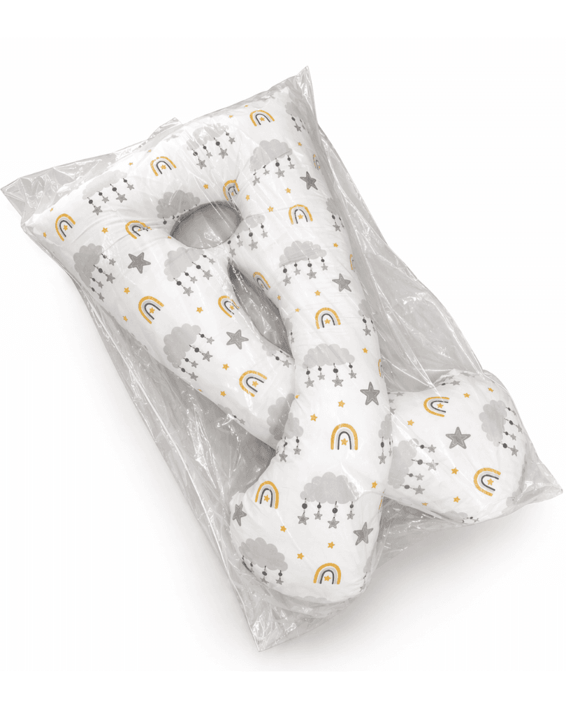 COUSSIN DE GROSSESSE MOTIFS JAUNE OUATE