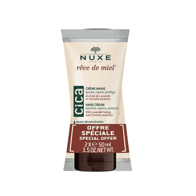 NUXE RÊVE DE MIEL CICA CRÈME MAINS TRÈS DESSÉCHÉES 2 X 50ML