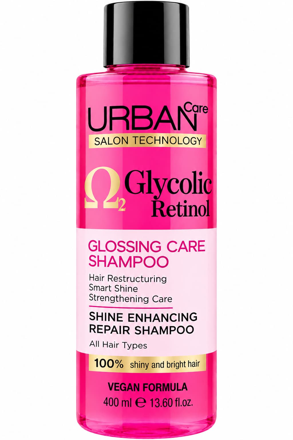URBAN CARE GLYCOLIC RETINOL SHINE SHAMPOO 350 ML