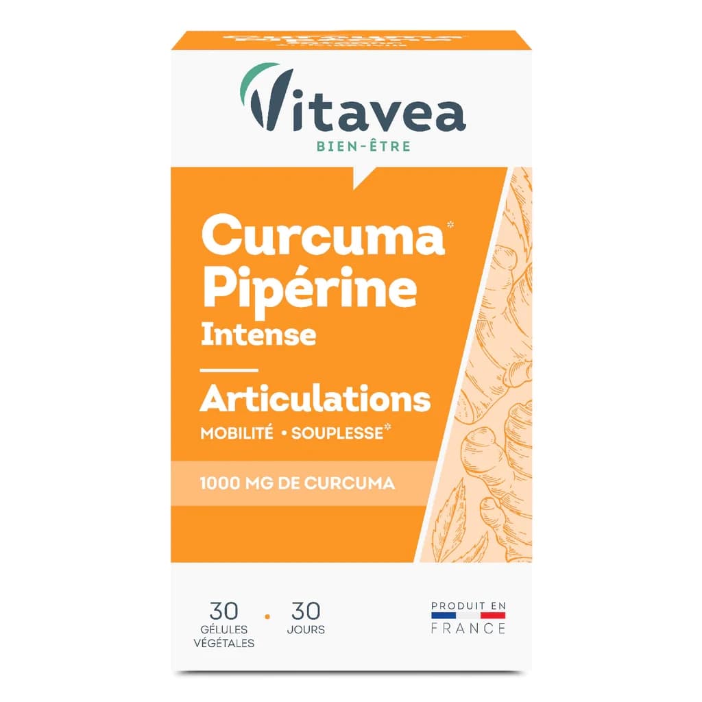 VITAVEA CURCUMA PIPÉRINE ARTICULATIONS 30 GELULES