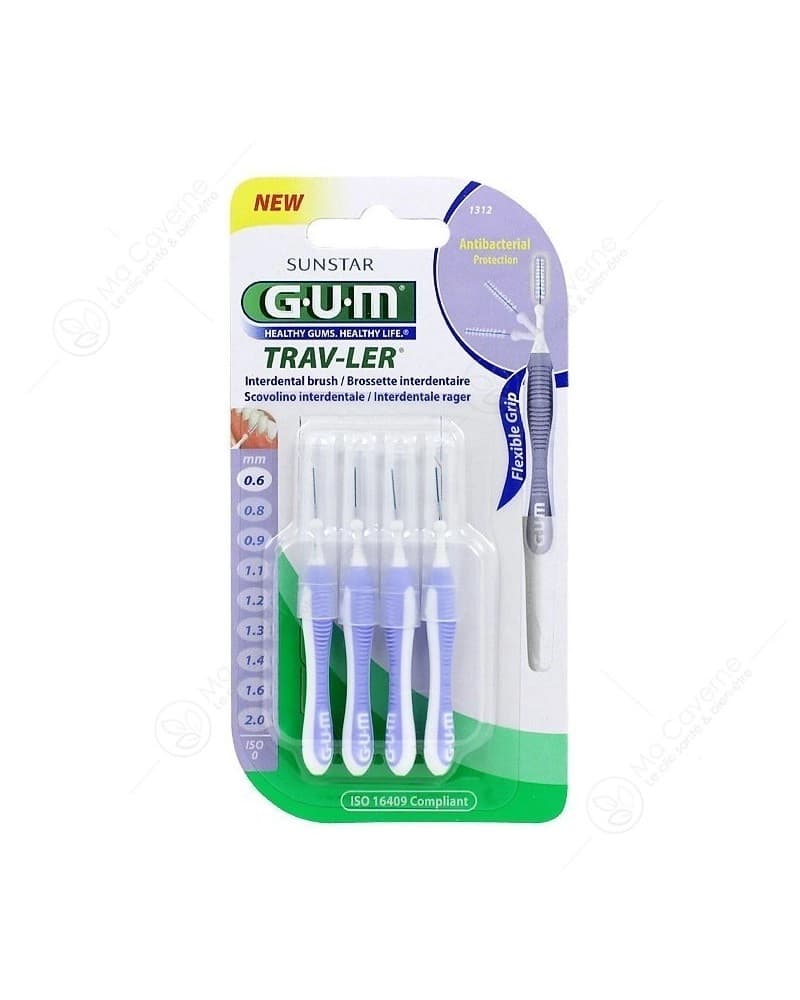 GUM BROSSETTE 1312 VIOLET 0.6 MM