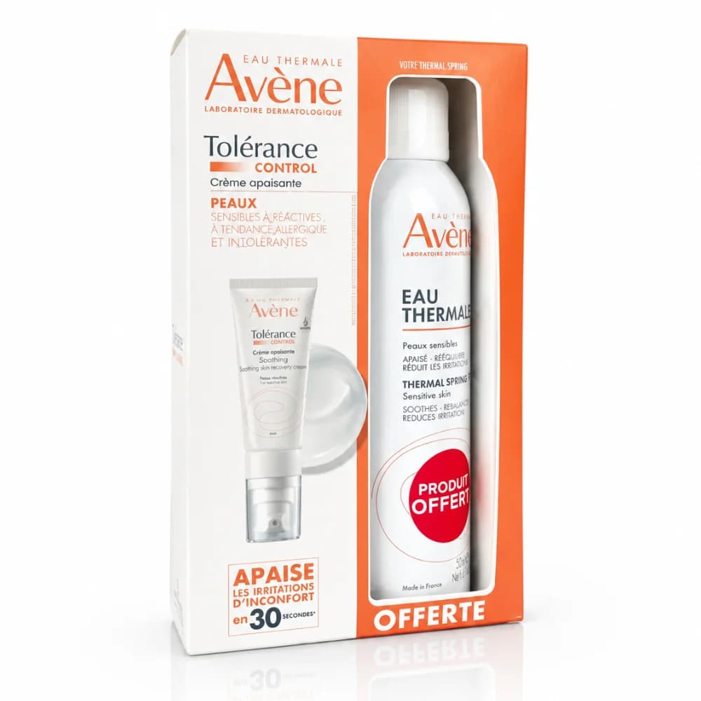 Avène Pack Tolérance Contrôle Crème + Eau Thermale Offert