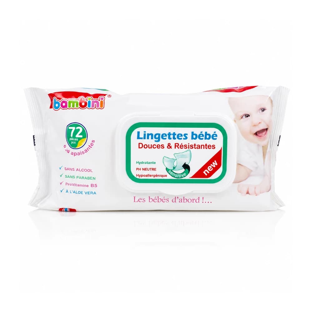 BAMBINI LINGETTE 72 PIÈCES