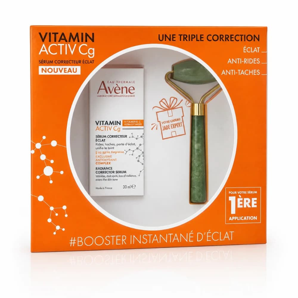 AVENE COFFRET SERUM VIT CG+ROULEAU EN JADE OFFERT