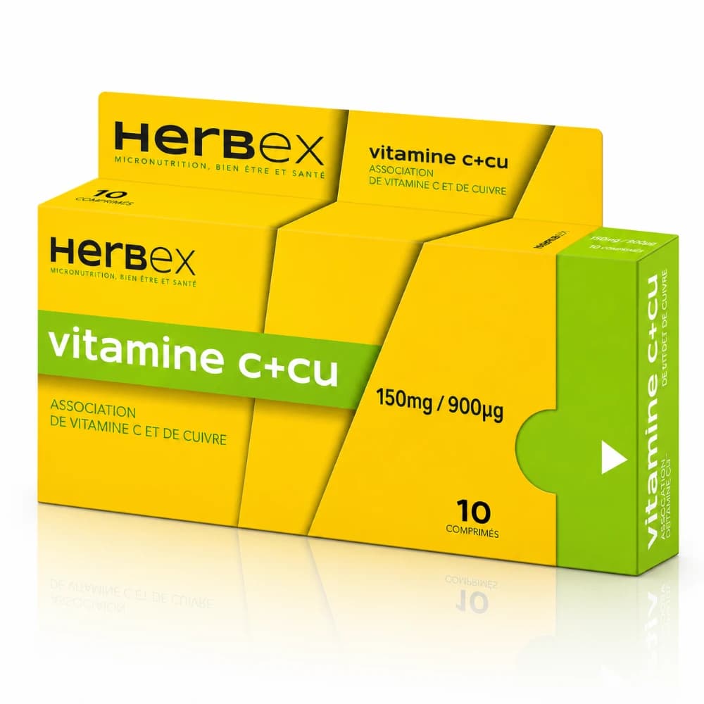 HERBEX VITAMINE C+CU 150 MG/ 900 ΜG