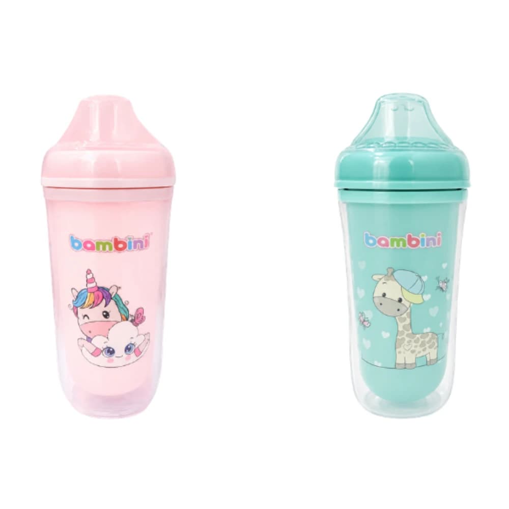 BAMBINI Tasse Bec Souple Anti-Fuites 6+ Mois