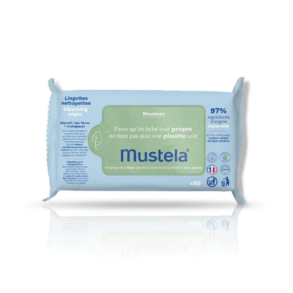 MUSTELA LINGETTES NETTOYANTES A L’AVOCAT BIO *60