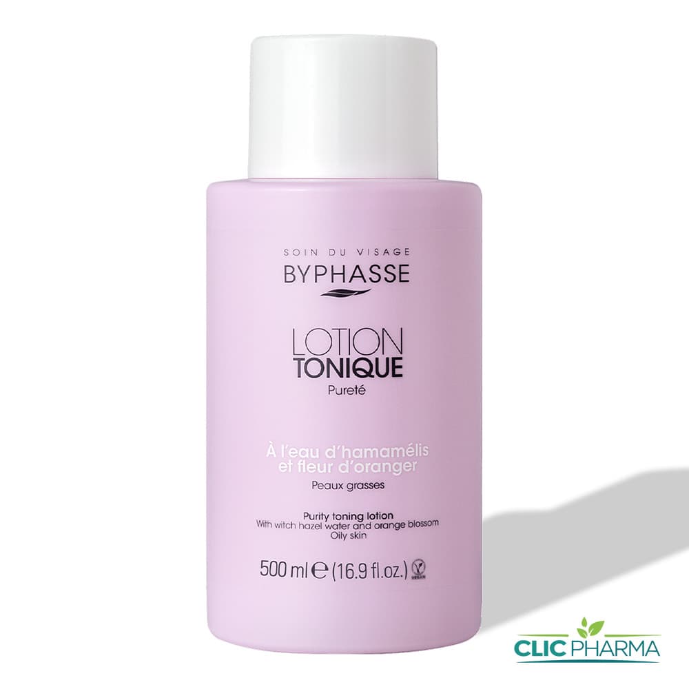 BYPHASSE LOTION TONIQUE A L’EAU D’HAMAMELIS ET FLEUR D’ORANGER 500ML