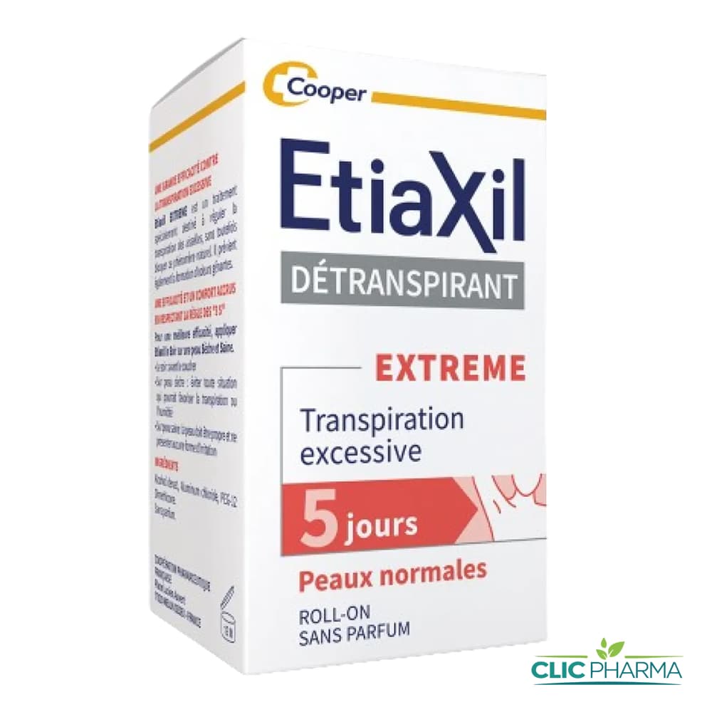 ETIAXIL DETRANSPIRANT ROUGE PEAUX NORMALES ROLL-ON 15ML
