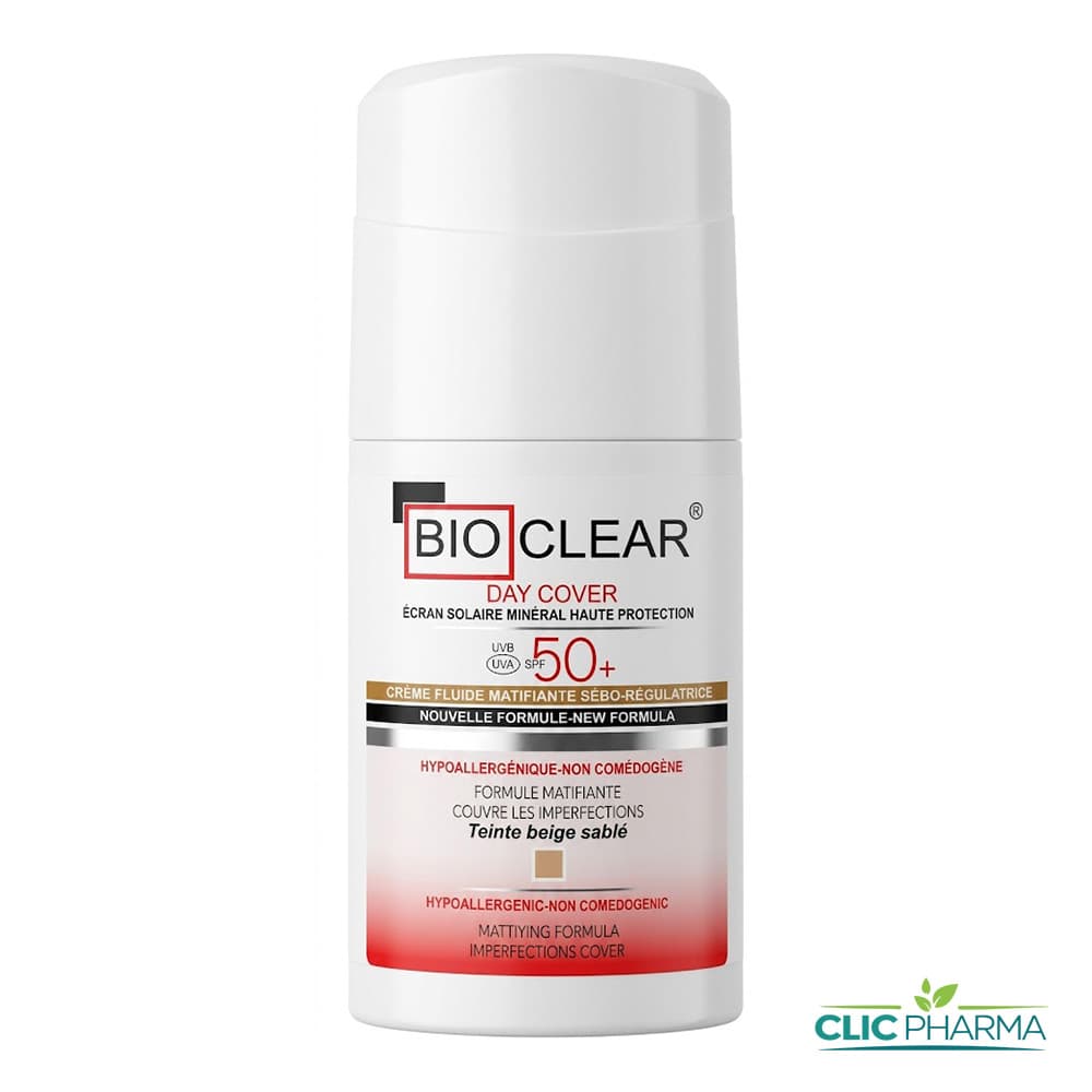 BIOCLEAR ECRAN SOLAIRE MINERAL TEINTE BEIGE SABLE SPF50+ 30ML