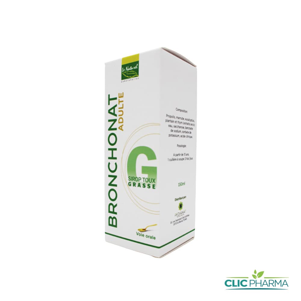 BRONCHONAT G SIROP TOUX GRASSE ADULTE 150ML
