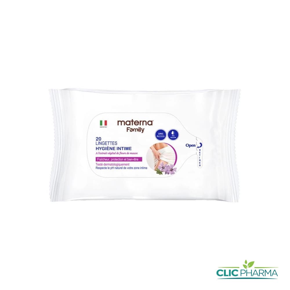 MATERNA LINGETTES HYGIENE INTIME (20 LINGETTES)