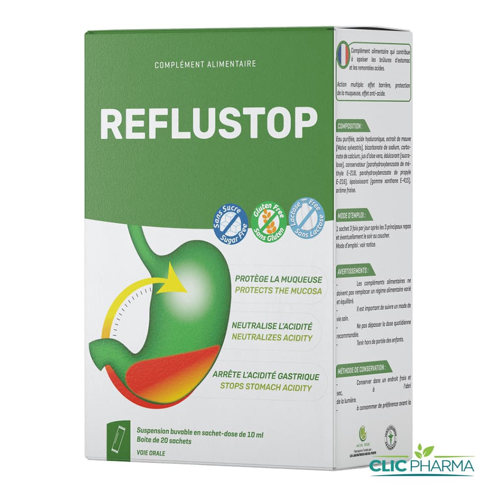 REFLUSTOP ANTI-ACIDE (20 SACHET)