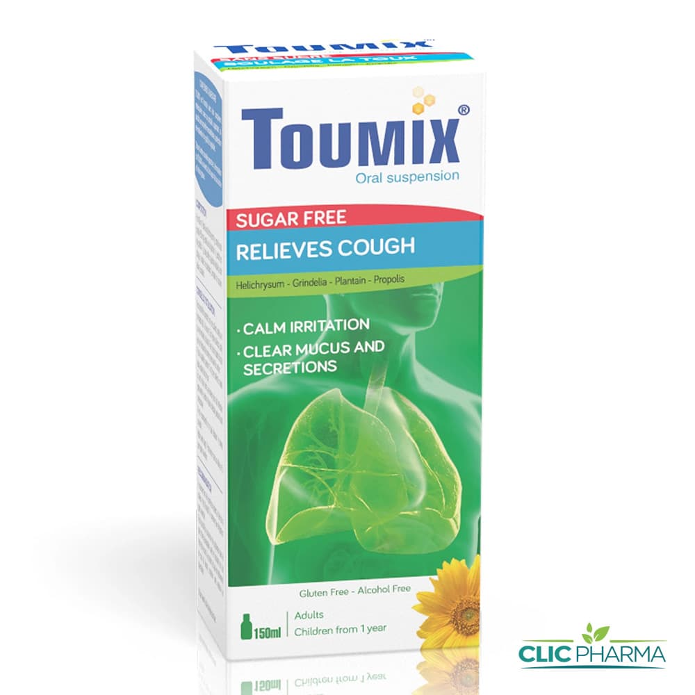 TOUMIX ADULTE SANS SUCRE SIROP 150ML