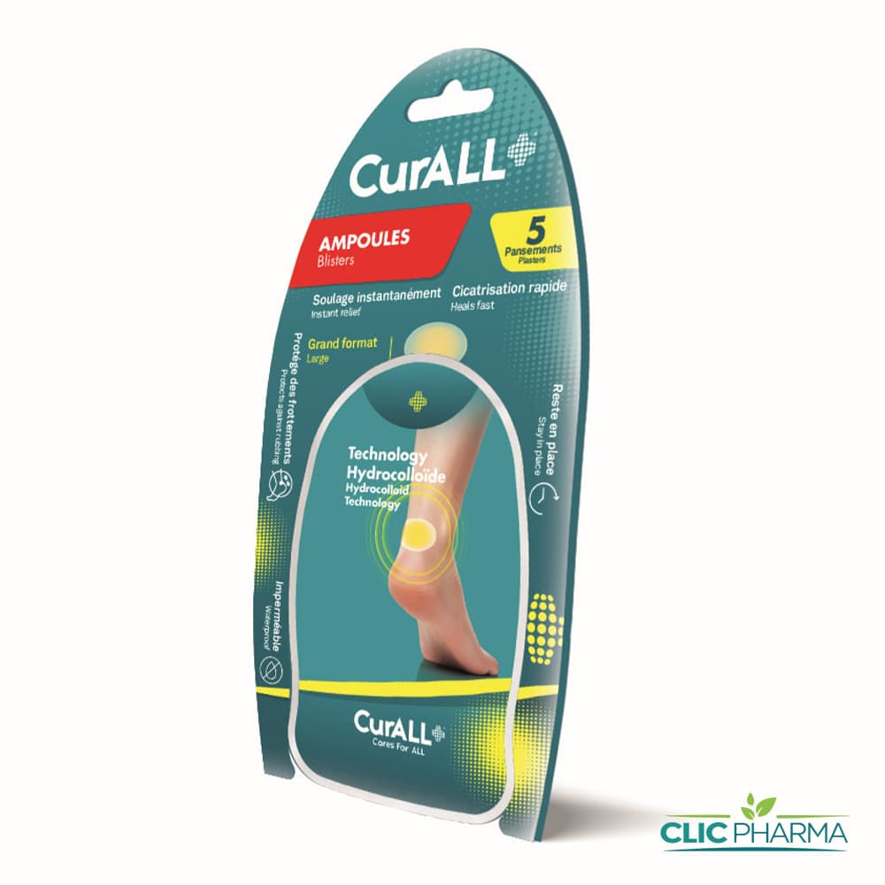 CURALL PANSEMENT AMPOULES LARGE TALON (BOITE DE 5)
