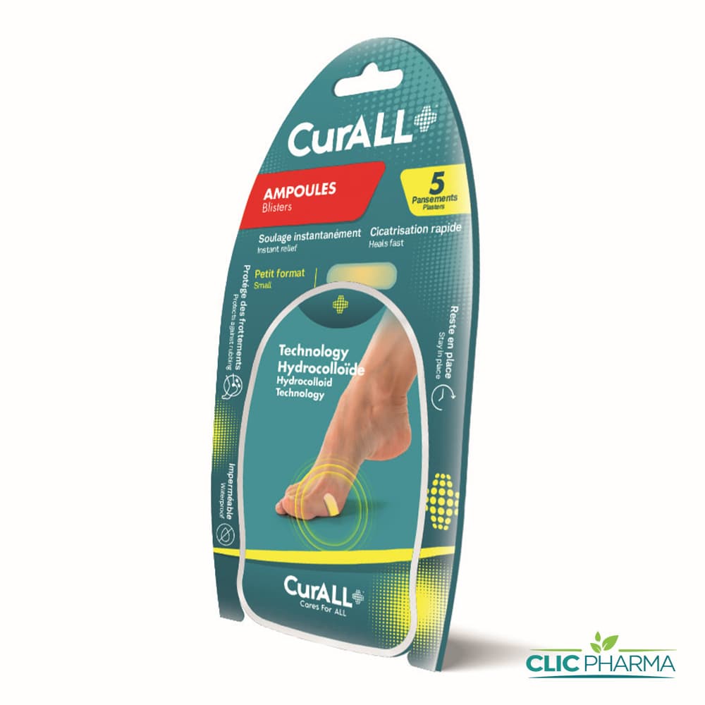 CURALL PANSEMENT AMPOULES SMALL COTE PIEDS (BOITE DE 5)