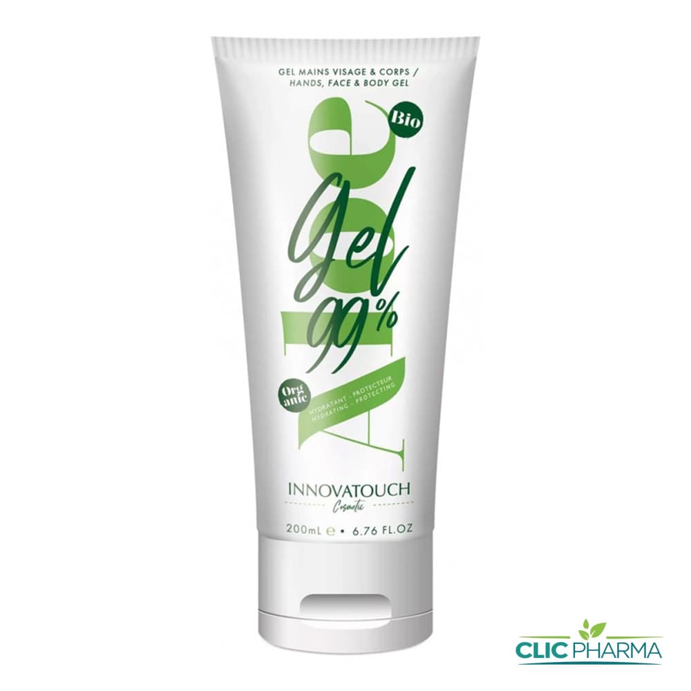 INNOVATOUCH GEL HYDRATANT BIO 99% A L’ALOE VERA 200ML