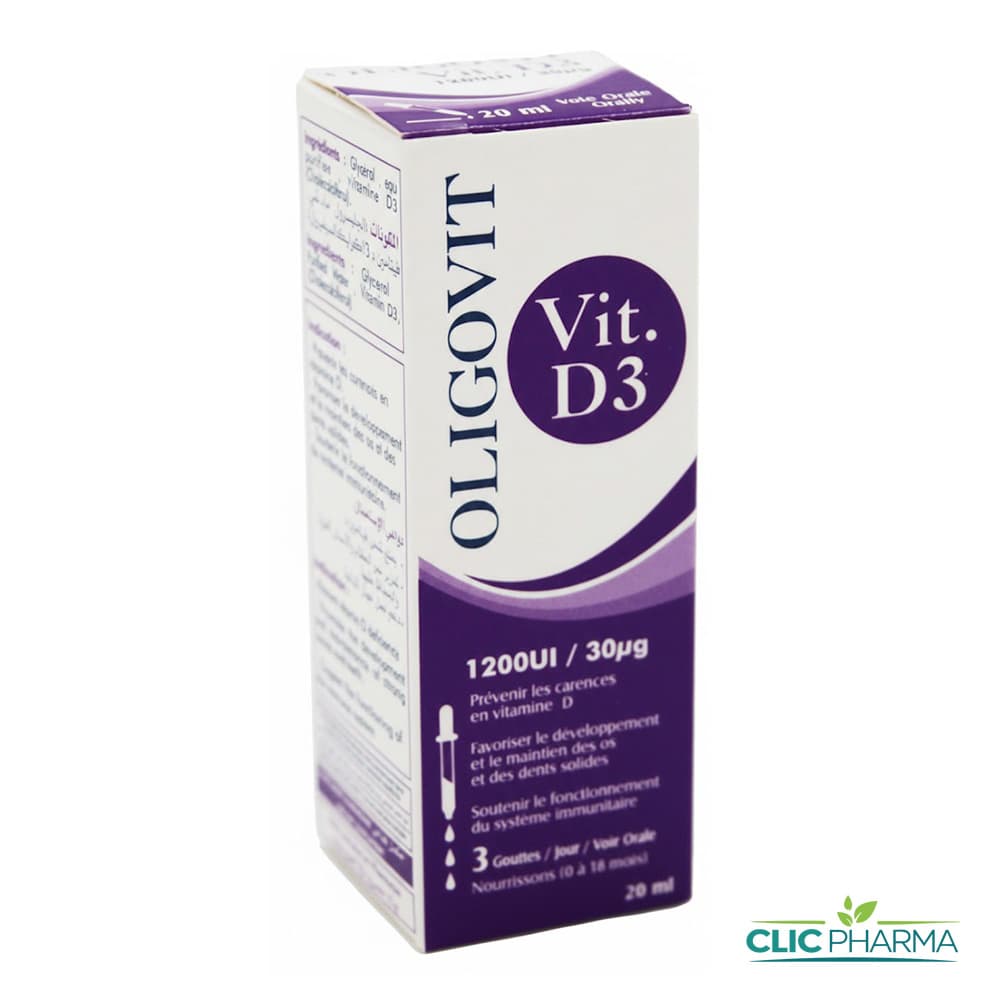 OLIGOVIT VITAMINE D3 1200UI/30µg GOUTTES 30ML
