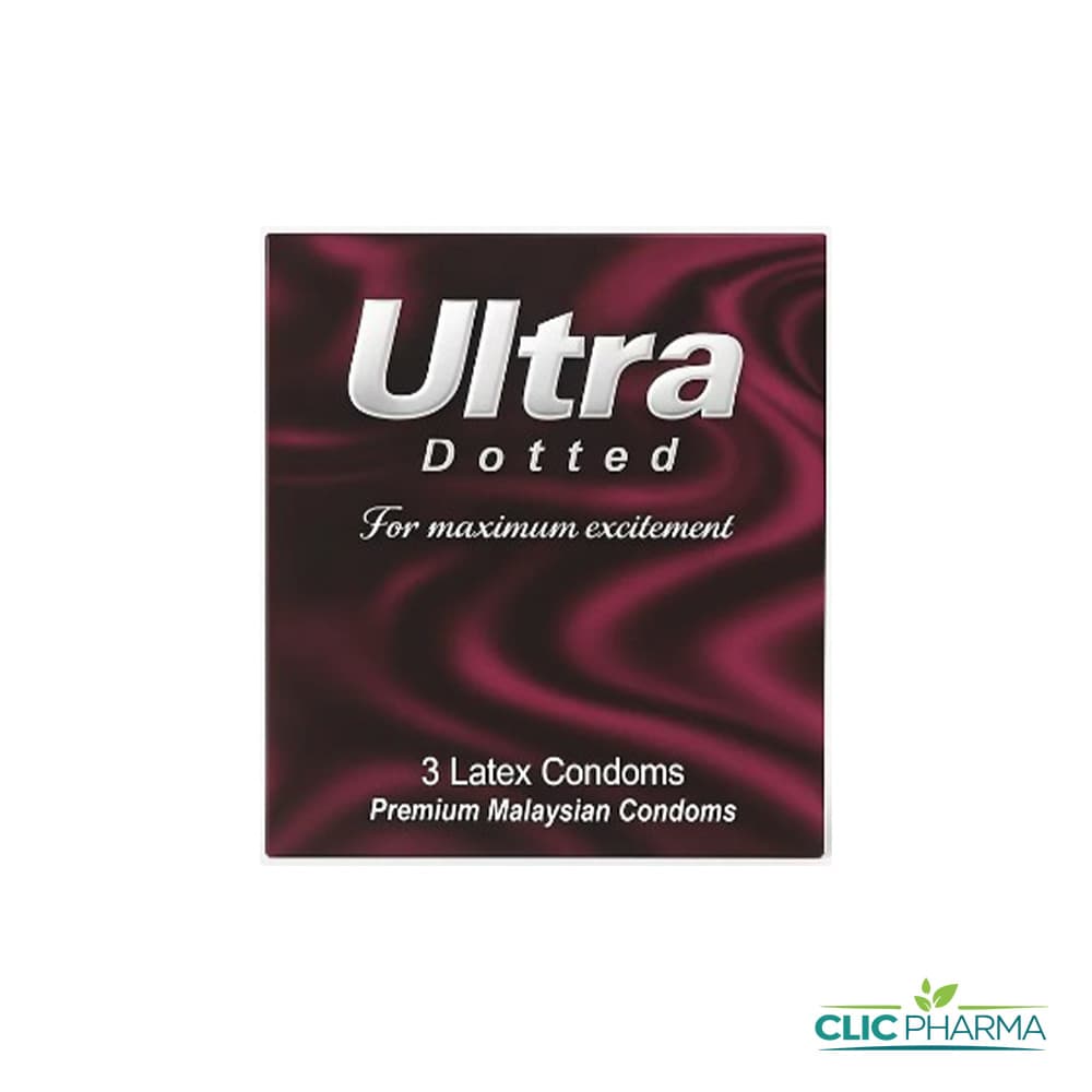 PRESERVATIF ULTRA DOTTED (BOITE DE 3)