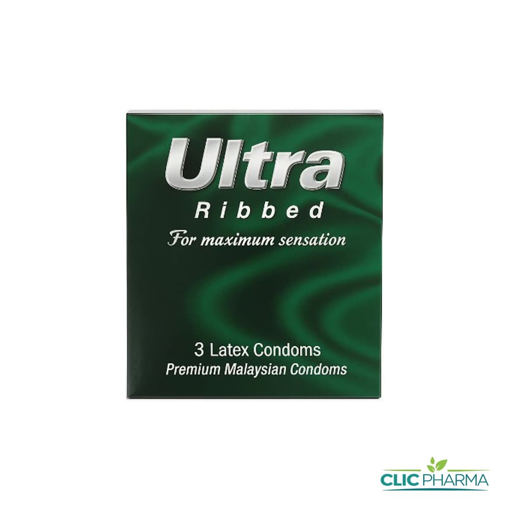 PRESERVATIF ULTRA RIBBED (BOITE DE 3)
