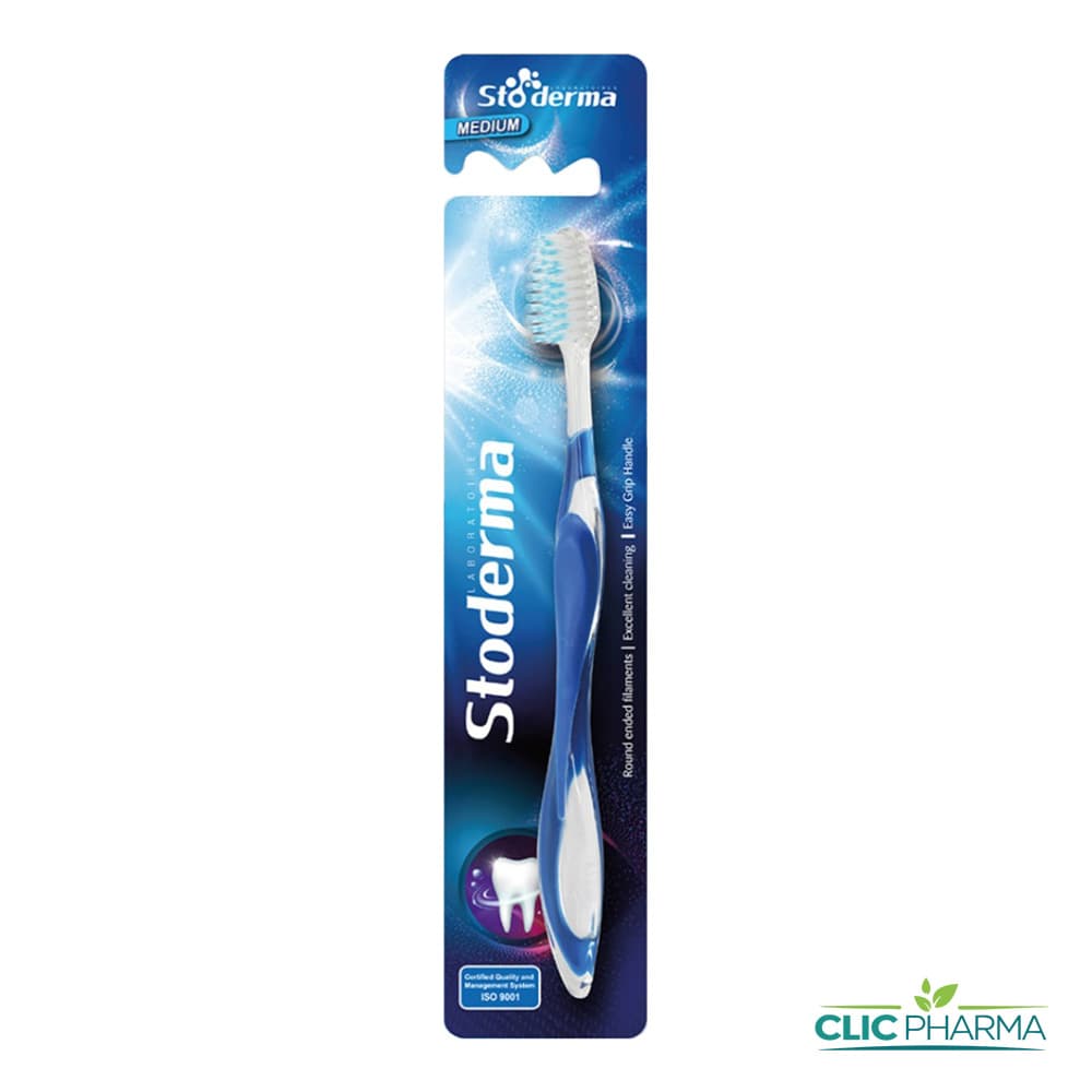STODERMA BROSSE A DENTS ADULTE MEDIUM BLEU