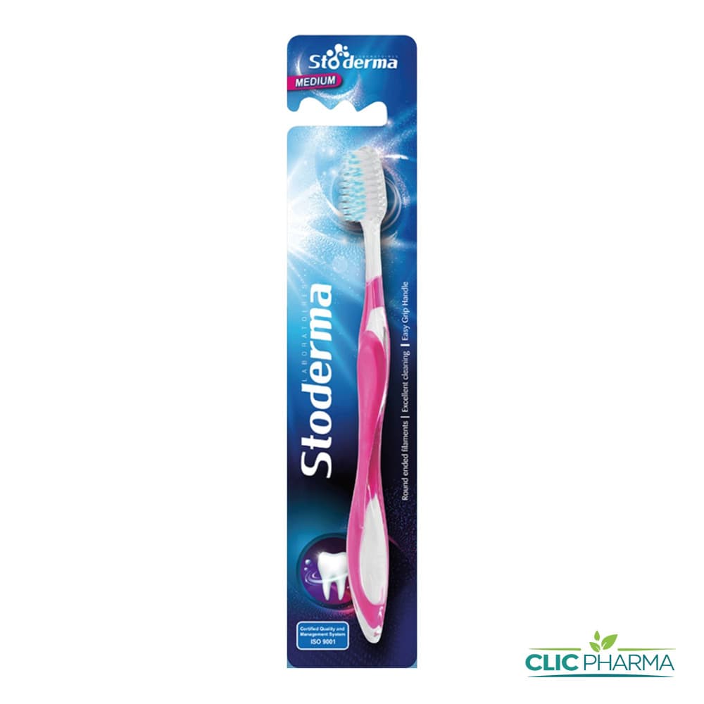 STODERMA BROSSE A DENTS ADULTE MEDIUM ROSE