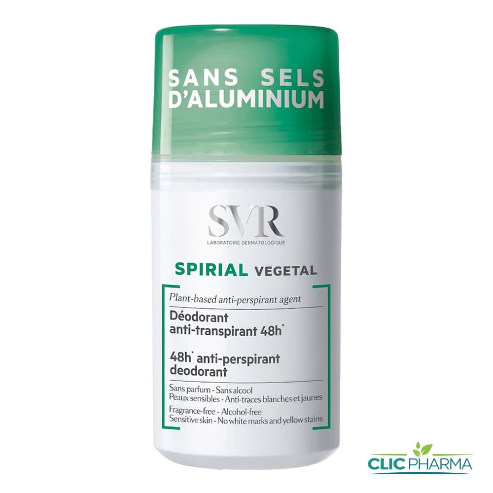 SVR SPIRIAL VEGETAL DEODORANT ANTI-TRANSPIRANT 48H ROLL-ON 50ML