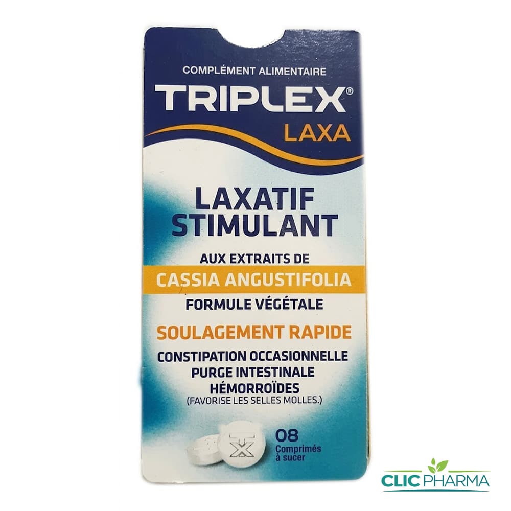 TRIPLEX LAXATIF CASSIA (8 COMPRIMES A SUCER)