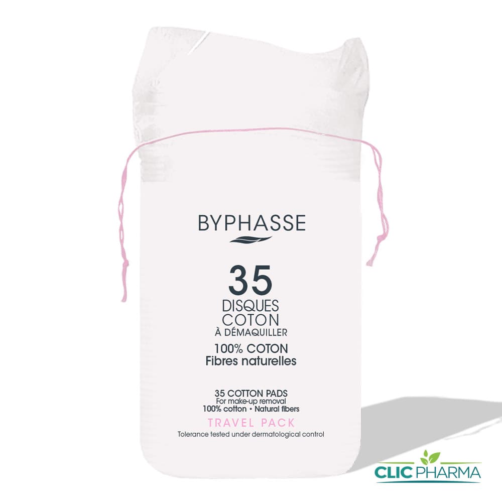 BYPHASSE DISQUES COTON DEMAQUILLANTS (35 DISQUES)