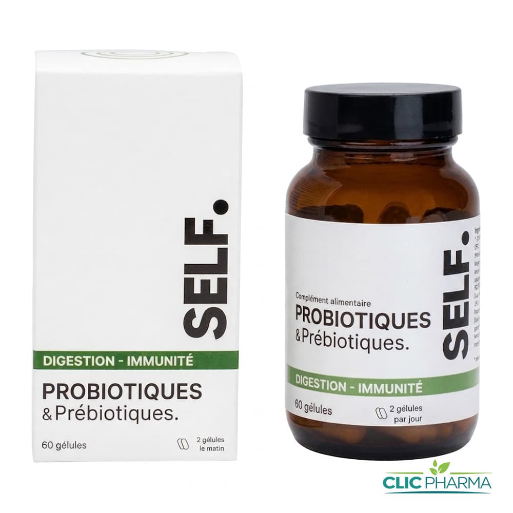 SELF LAB PROBIOTIQUES ET PREBIOTIQUES (60 GELULES)
