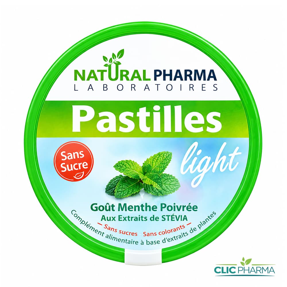 NATURAL PHARMA PASTILLES LIGHT GOUT MENTHE POIVREE