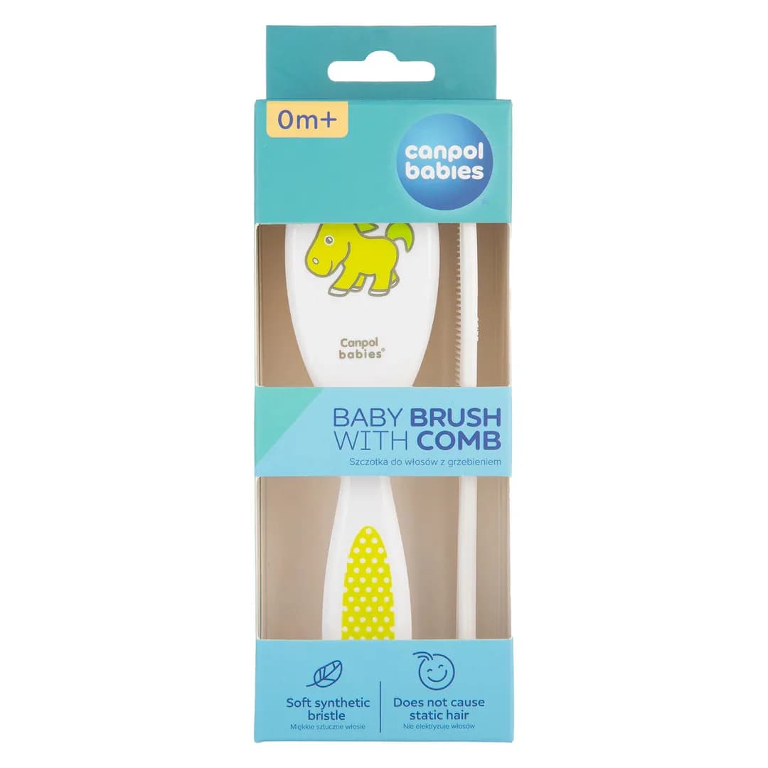 Canpol Babies Set Brosse et Peigne Simple Blanche 2/417