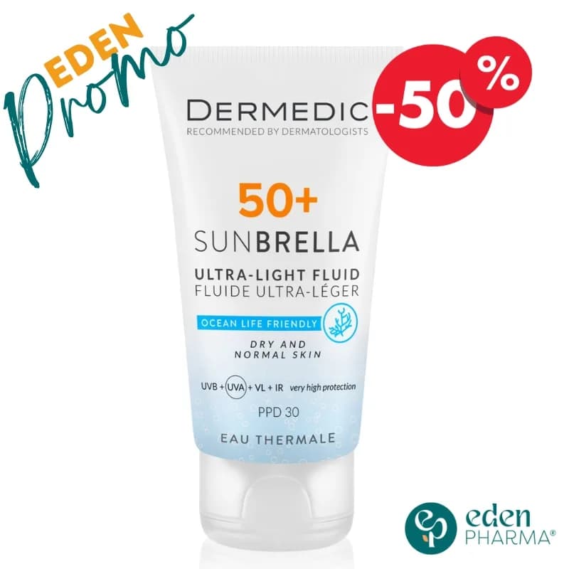 Dermedic Sunbrella Ecran SPF50+ Peaux Normales a Seches 40 ml -50%