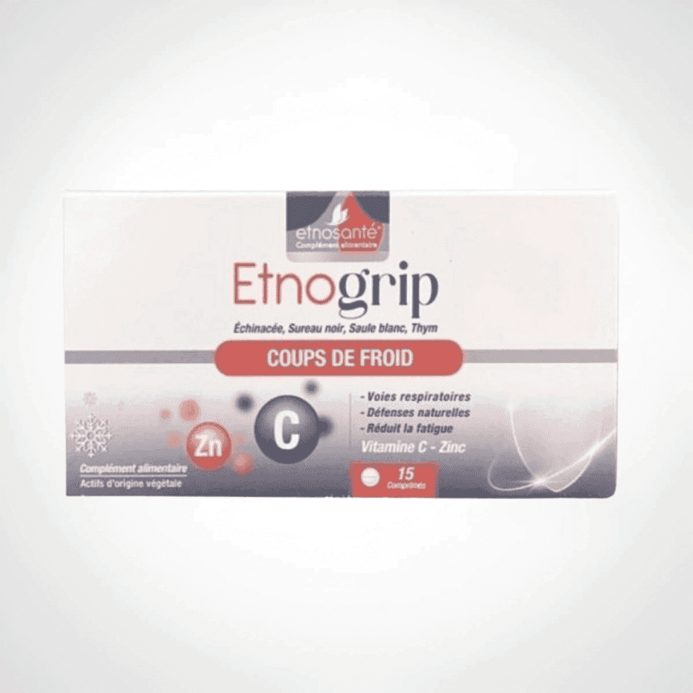 ETNOSANTE ETNOGRIP VIT ZINC C 15 COMPRIMES