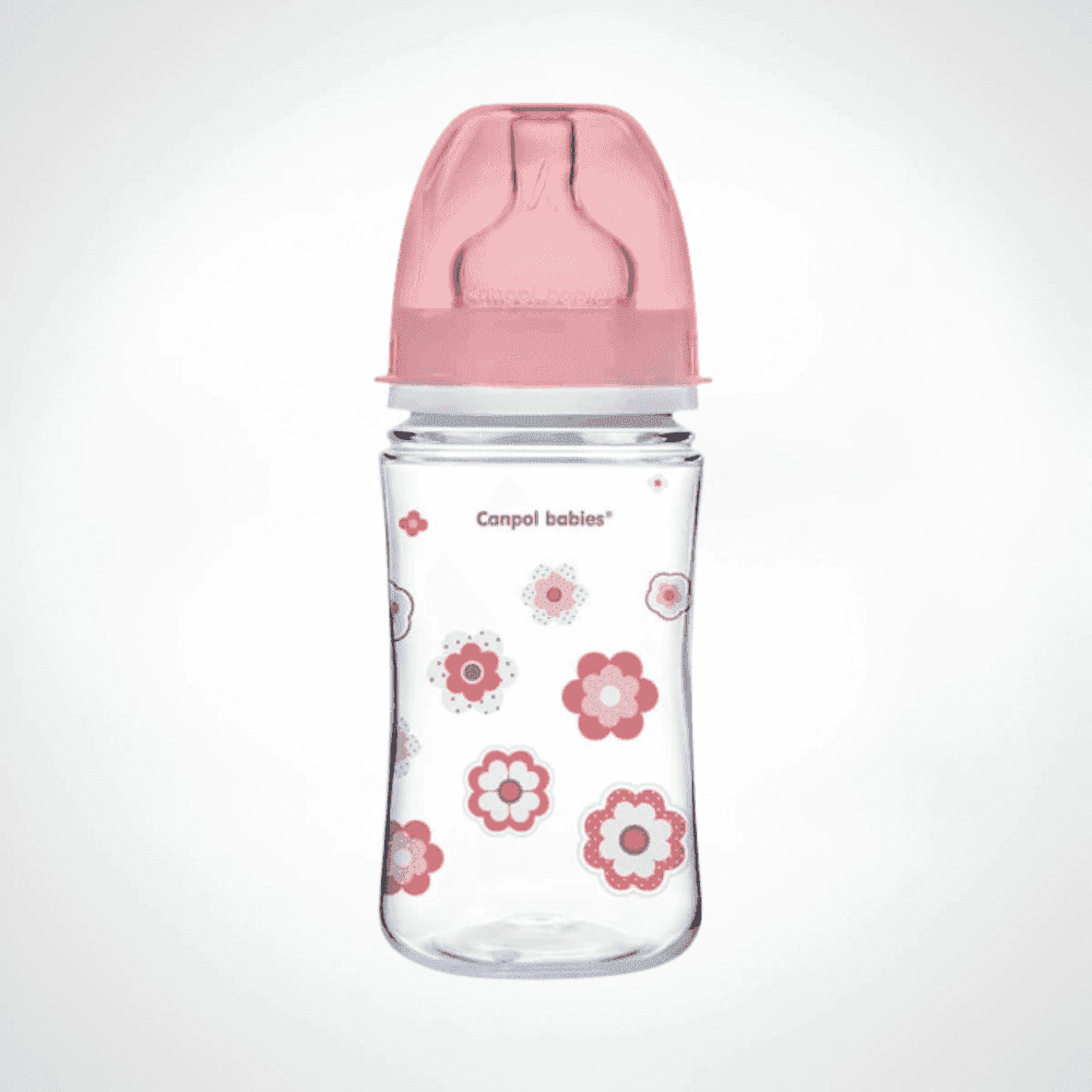 CANPOL BABIES BIBERON ANTICOLIQUE ROSE 240ML