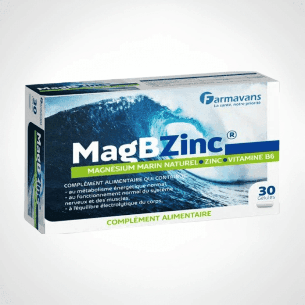 MAGBZINC MAGNESIUM MARIN ZINC VIT B6 30 GELULES