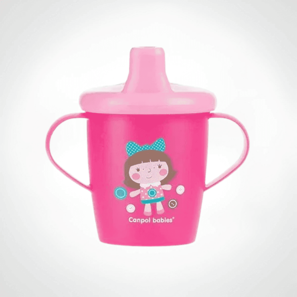 CANPOL BABIES TASSE ANTI DEVERSEMENT 250ML ROSE