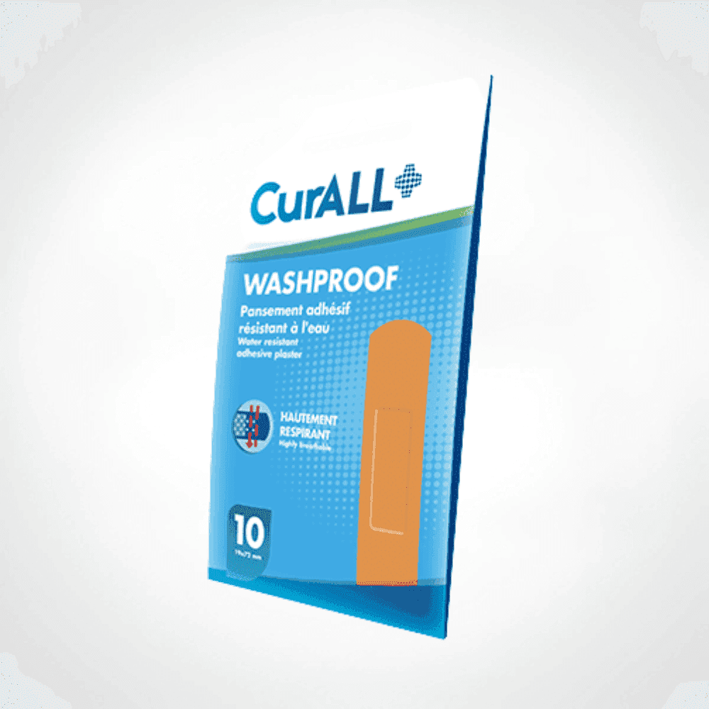 CURALL WASHPROOF STRIPS ADHESIVE B/10