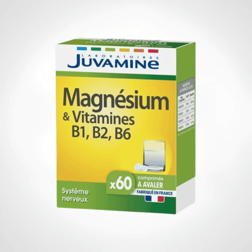 JUVAMINE MAGNESIUM VIT B1 B2 B6 60 COMPRIMES