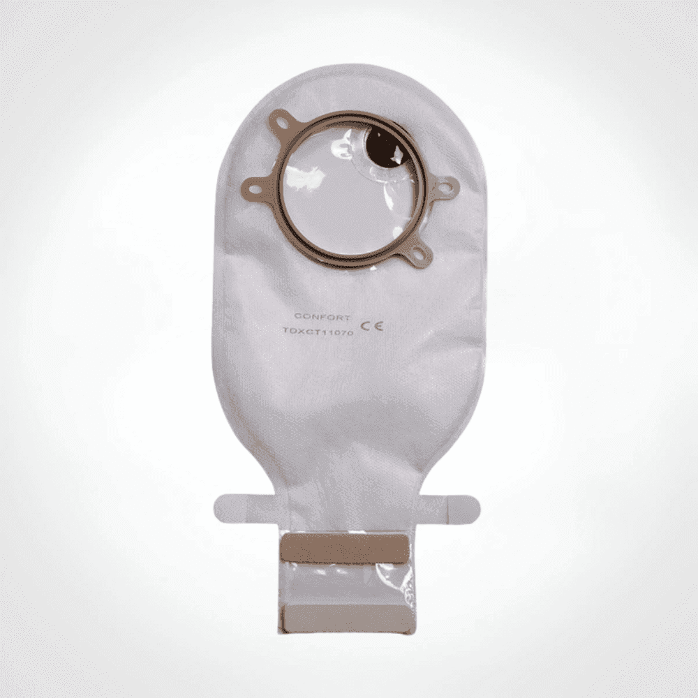 CONFORT POCHE COLOSTOMIE TRANSPARENT 2 PIECES