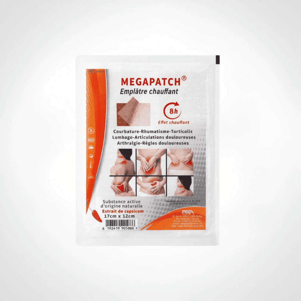 MEGAPATCH EMPLATRE CHAUFFANT 17CMx12CM
