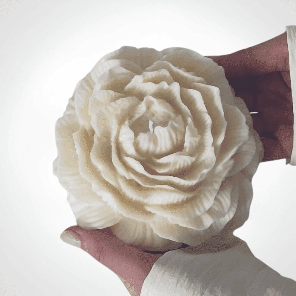 Bougie Décorative Fleur Épanouie 14cm