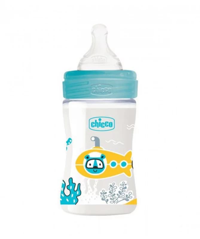 Chicco Biberon en Plastic Bleu 150ML