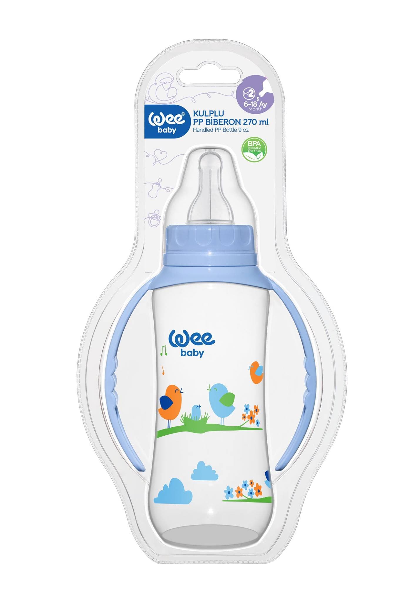 Wee Baby Biberon en Plastique 6-18M 270ML