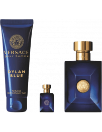 VERSACE COFFRET DYLAN BLUE EDT 100ML+5ML+150ML SG